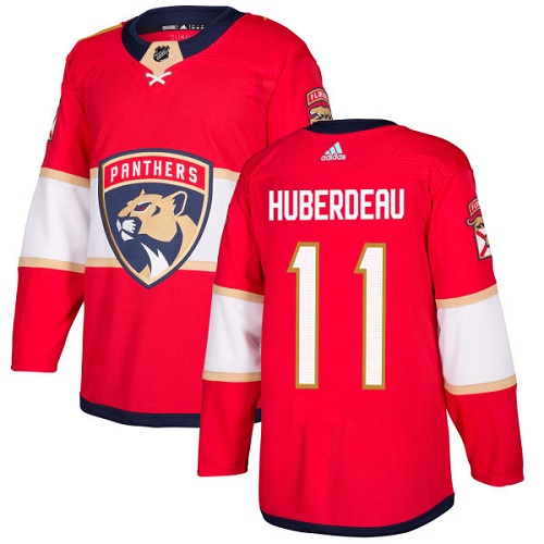 Adidas Men Florida Panthers #11 Jonathan Huberdeau Red Home Authentic Stitched NHL Jersey->florida panthers->NHL Jersey